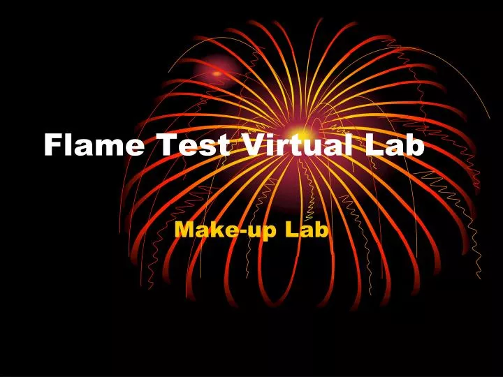 flame test virtual lab n.