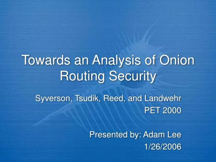 onion routing project onion routing project