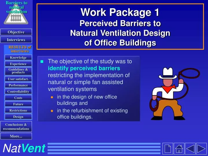 work package 1 perceived barriers to natural ventilation design of office buildings n.