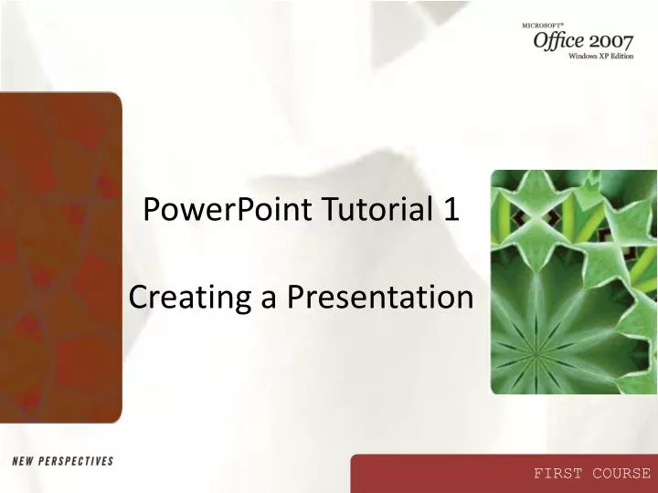powerpoint tutorial 1 creating a presentation n.