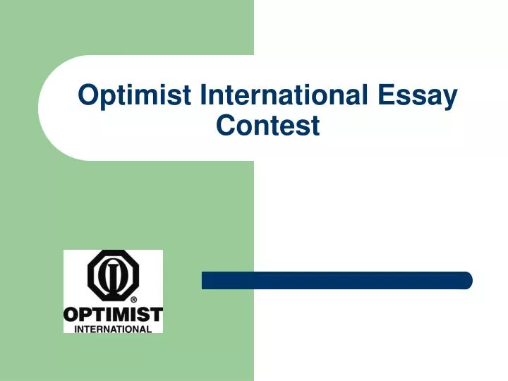 optimist essay ideas