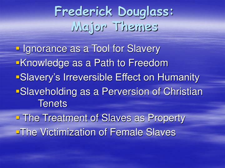 frederick douglass major themes n.
