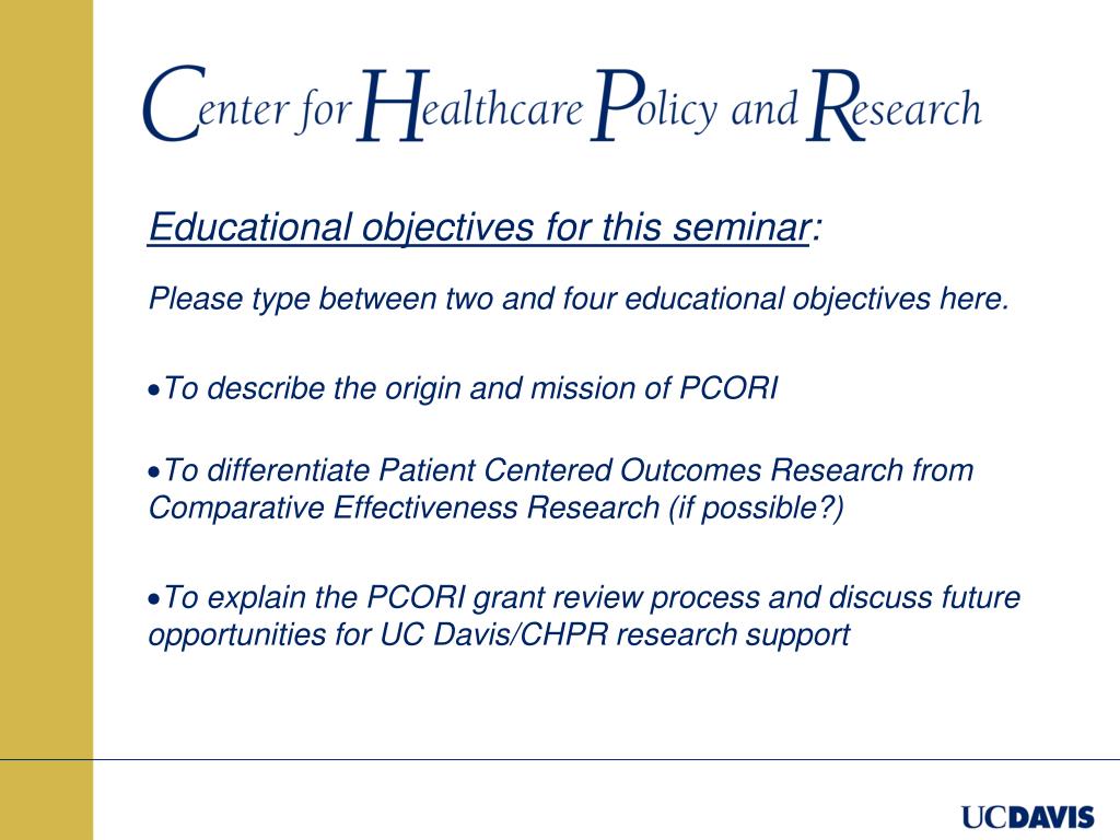 PPT - Patient-Centered Outcomes Research Institute PowerPoint ...