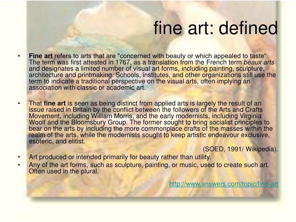 PPT fine arts PowerPoint Presentation, free download ID72712