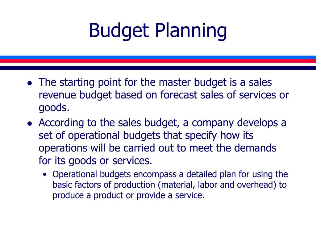 operational and capital budgets