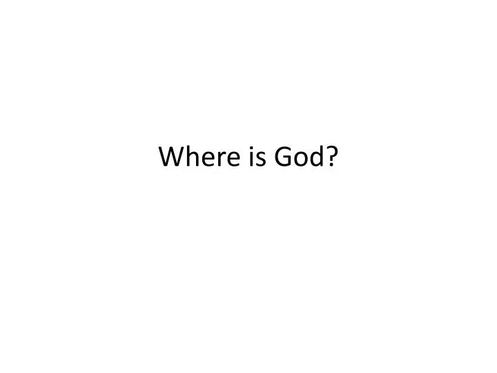 where is god n.