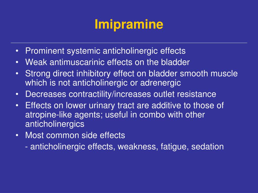 tofranil side effects