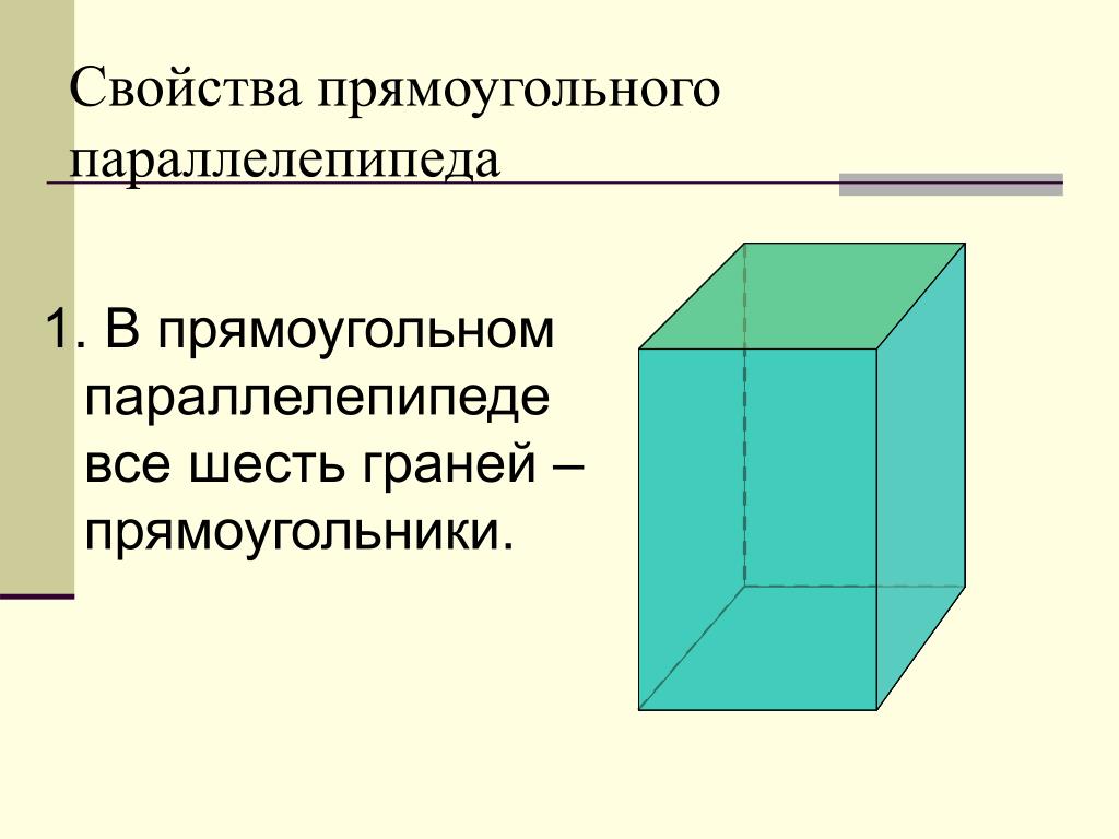 Урок прямоугольный параллелепипед 10. Свойства прямоугольного параллелепипеда 10 класс. Свойства прямоугольного параллелепипеда 9 класс. Свойство граней прямоугольного параллелепипеда. Свойства прямоугольного параллелепипеда (1,2,3).