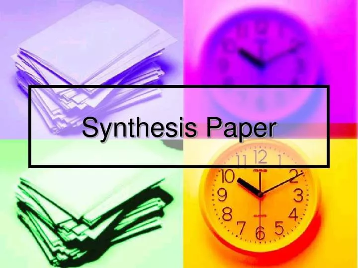 introduction for synthesis paper