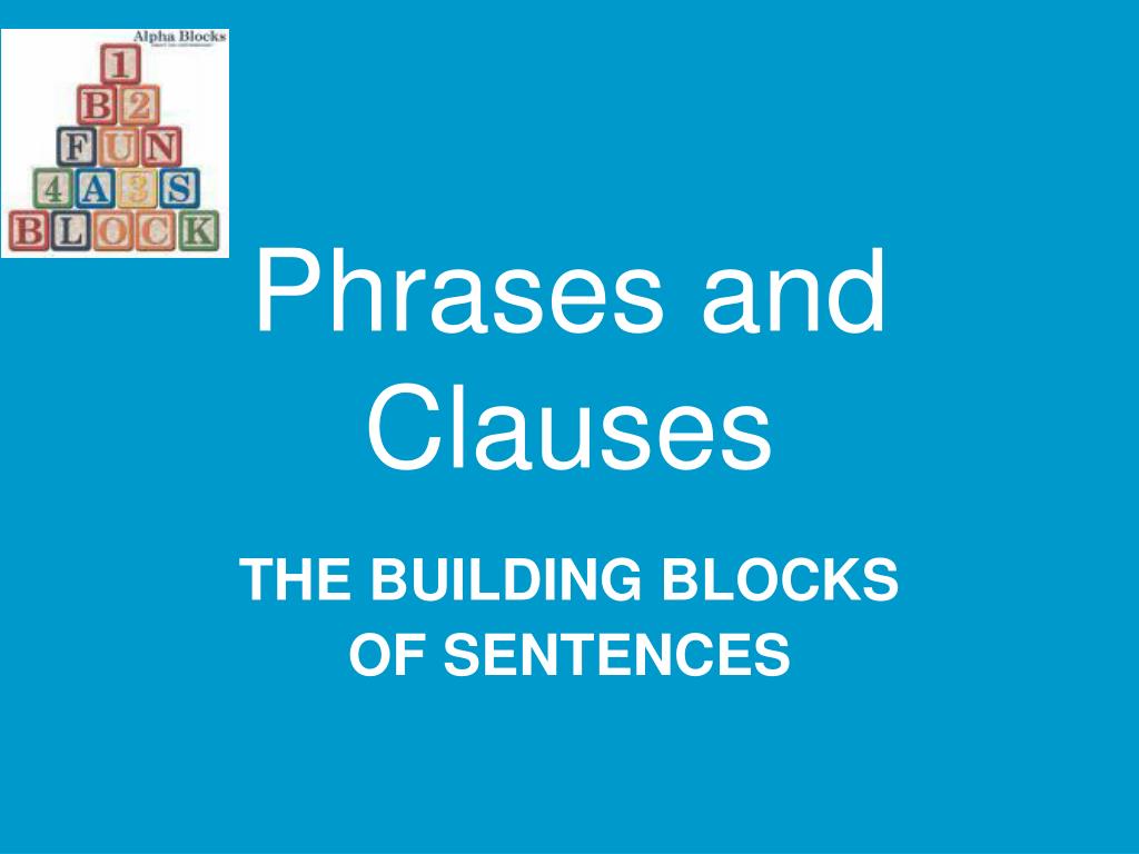 phrases and clauses presentation