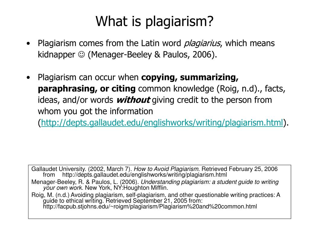 What is plagiarism essay