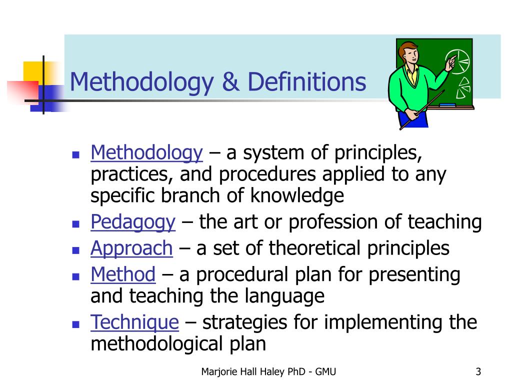 meaning and example of methodology