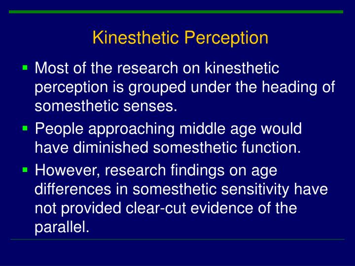 kinesthetic perception definition kinesthetic perception definition