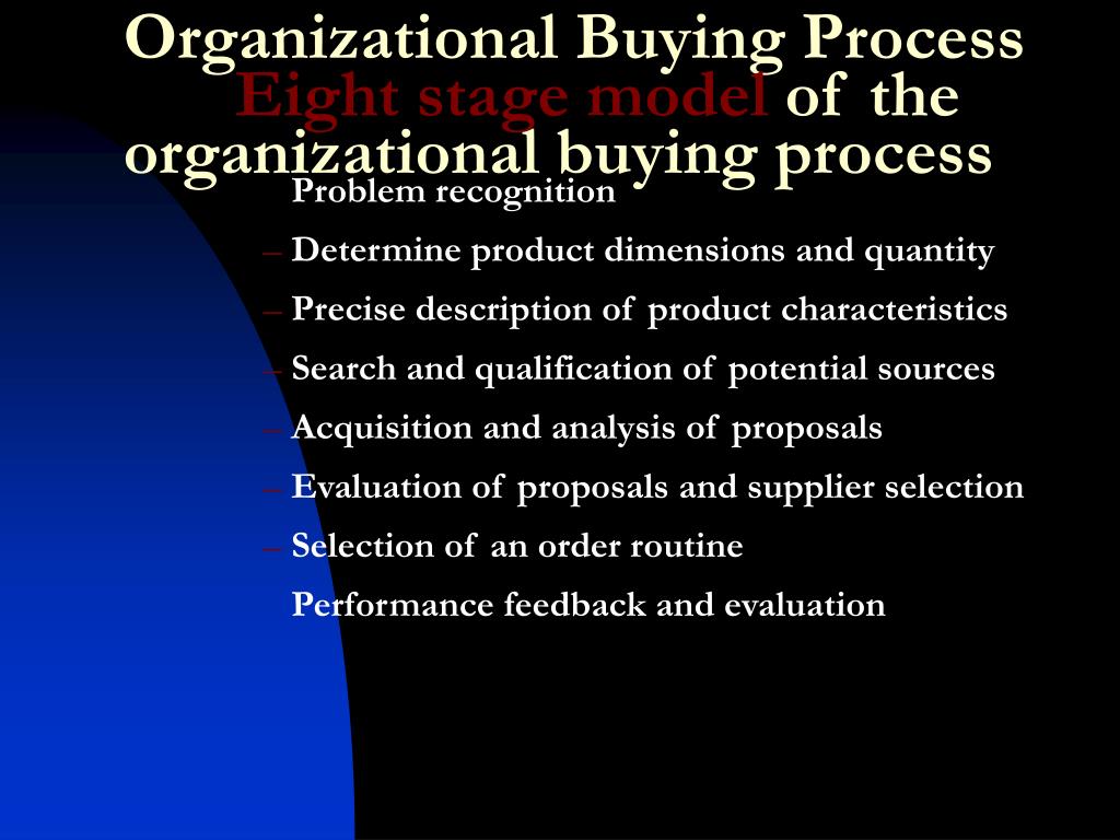 organizational buying process essay