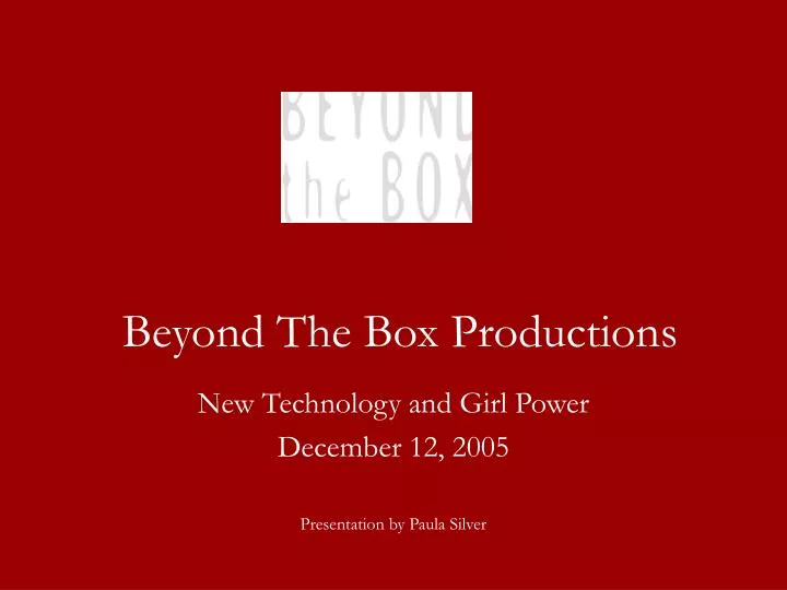 beyond the box productions n.