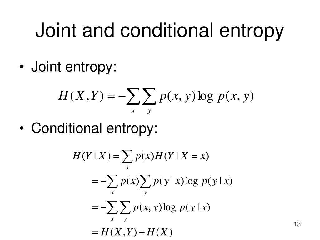conditional entropy