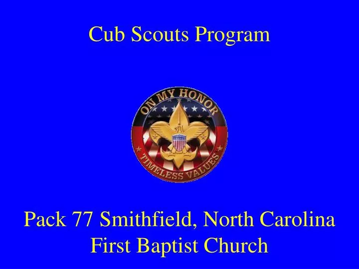 cub scouts program n.