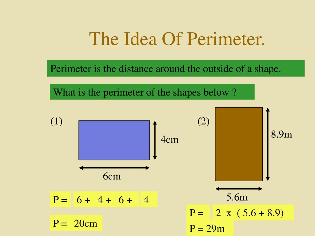 Ppt the perimeter of a shape powerpoint presentation free download 