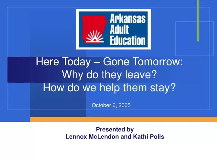 here today gone tomorrow why do they leave how do we help them stay n.