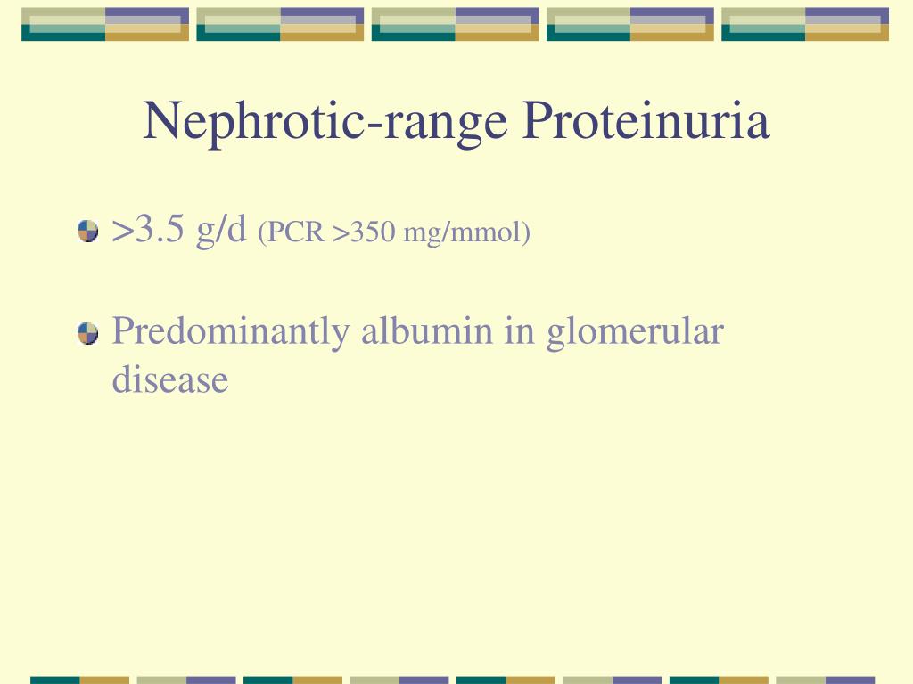PPT Proteinuria in the Diagnosis & Management of Kidney Disease