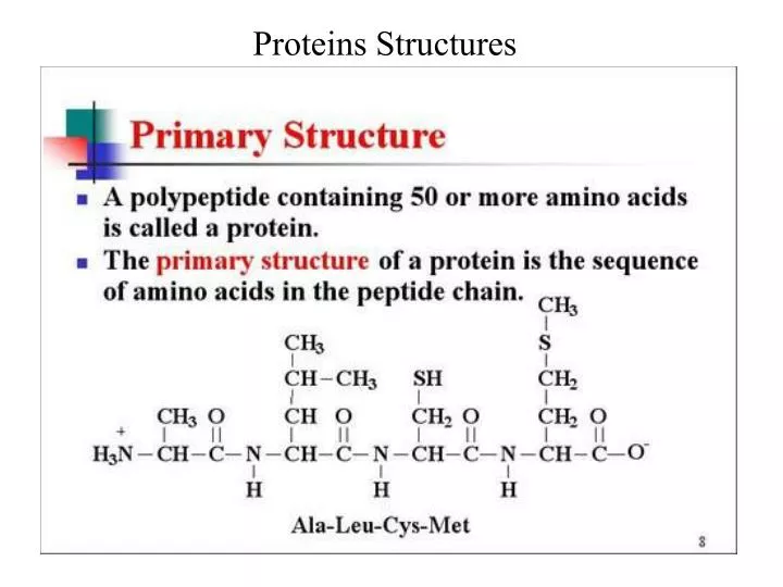 Ppt Proteins Structures Powerpoint Presentation Free Download Id 734178