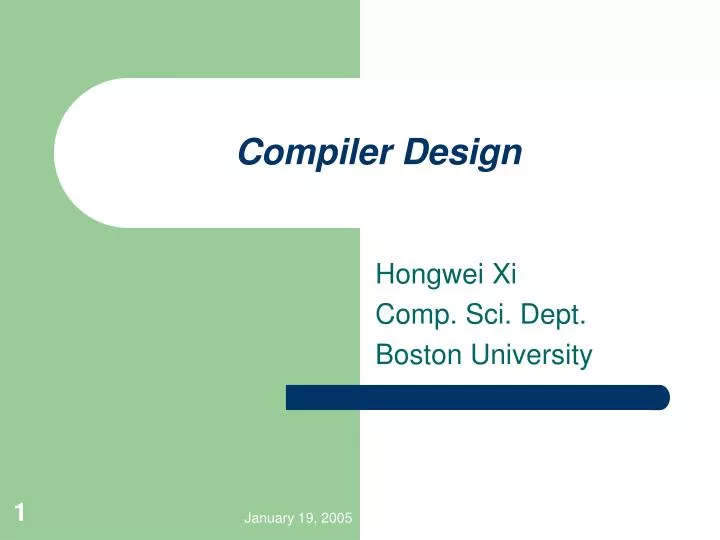 PPT Compiler Design PowerPoint Presentation Free Download ID 734654