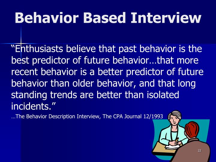 ppt interviewing skills powerpoint presentation id 735227 behavior based interviewing