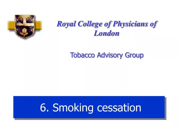 6 smoking cessation n.