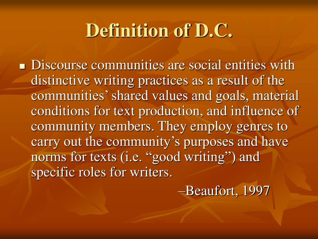 PPT Discourse Communities PowerPoint Presentation Free Download ID 