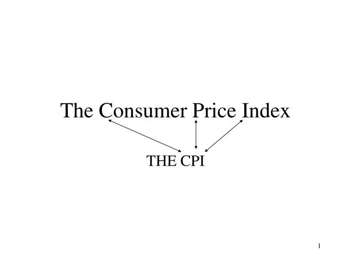 PPT The Consumer Price Index PowerPoint Presentation, free download