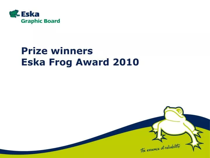 prize winners eska frog award 2010 n.