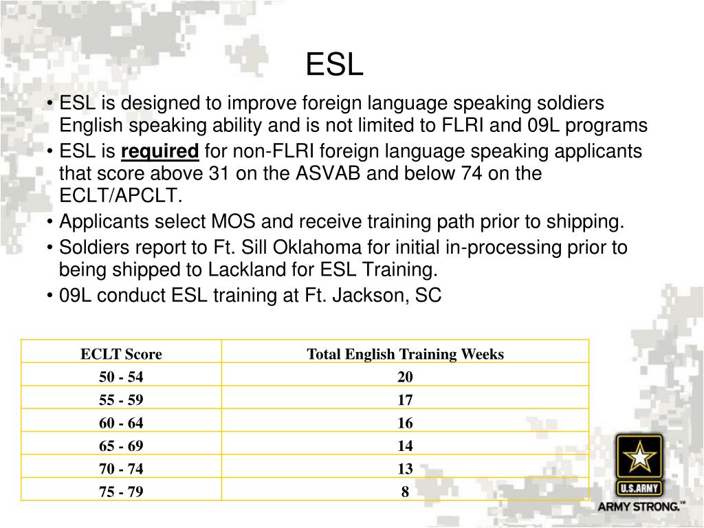 PPT U.S. Army Language Programs USAREC Language Advocate SFC Jeffrey