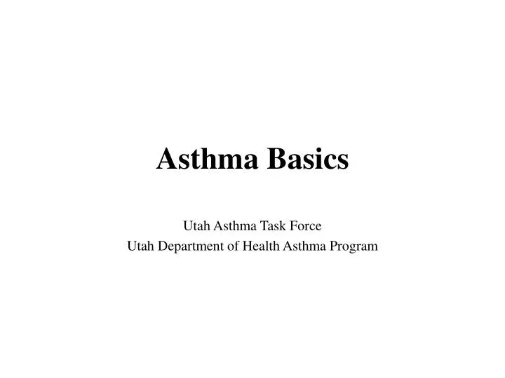 asthma basics n.
