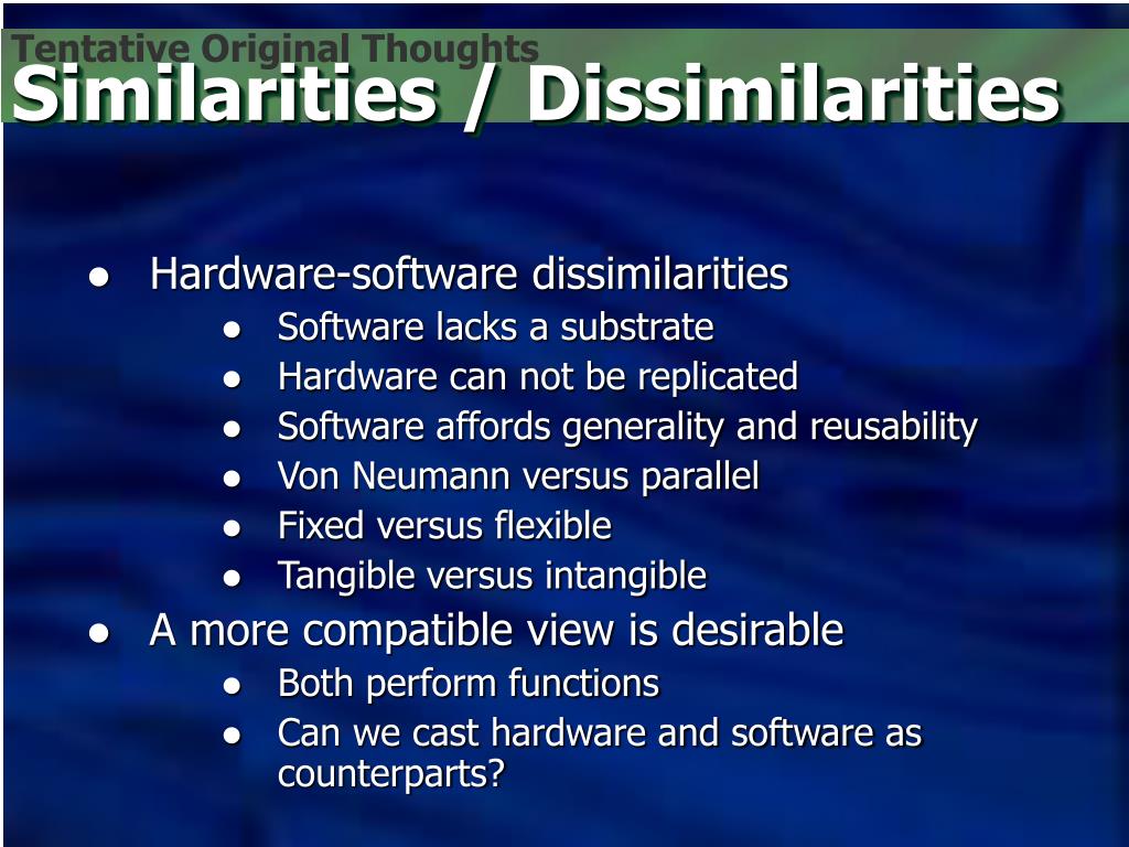what are the similarities between hardware and software what are the similarities between hardware and software