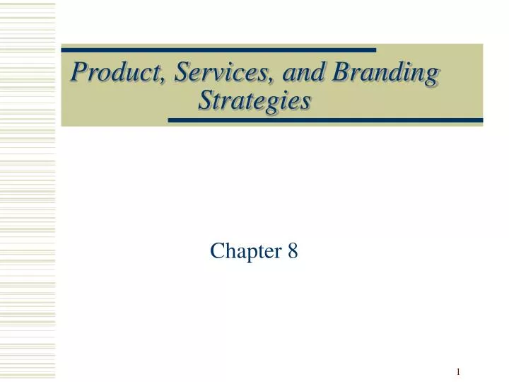 product services and branding strategies n.