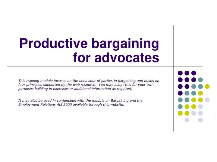 what is productivity bargaining what is productivity bargaining