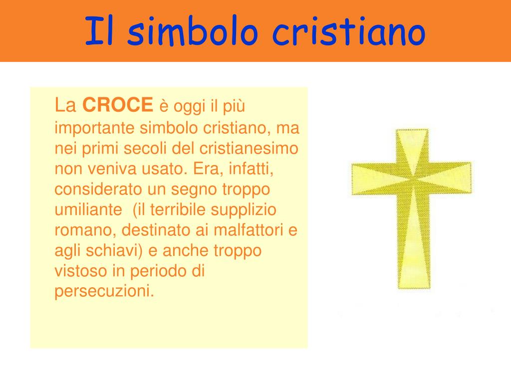 Tutti I Cristiani Sono Cattolici PPT - I SIMBOLI cristiani PowerPoint Presentation, free download - ID