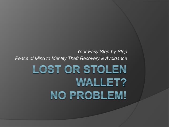 your easy step by step peace of mind to identity theft recovery avoidance n.