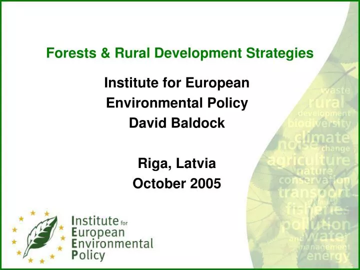 forests rural development strategies n.