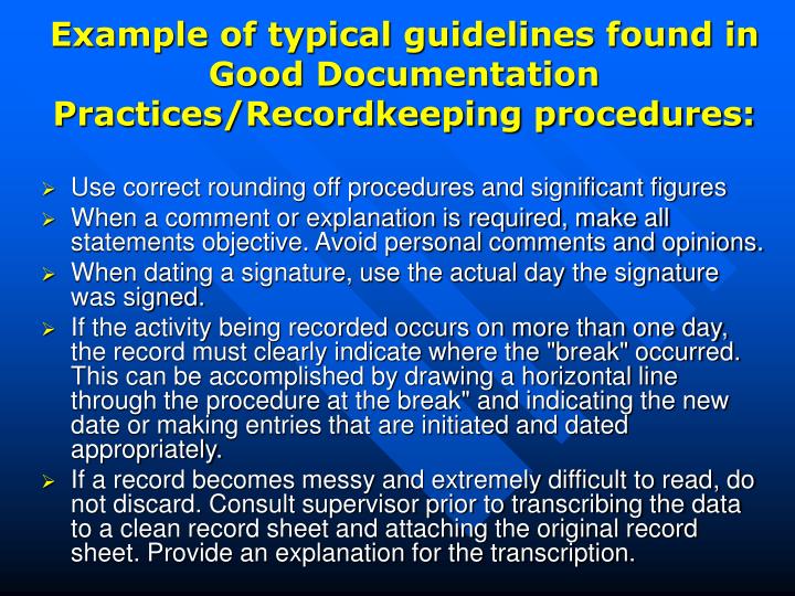 PPT - Good Documentation Practices PowerPoint Presentation - ID:741115