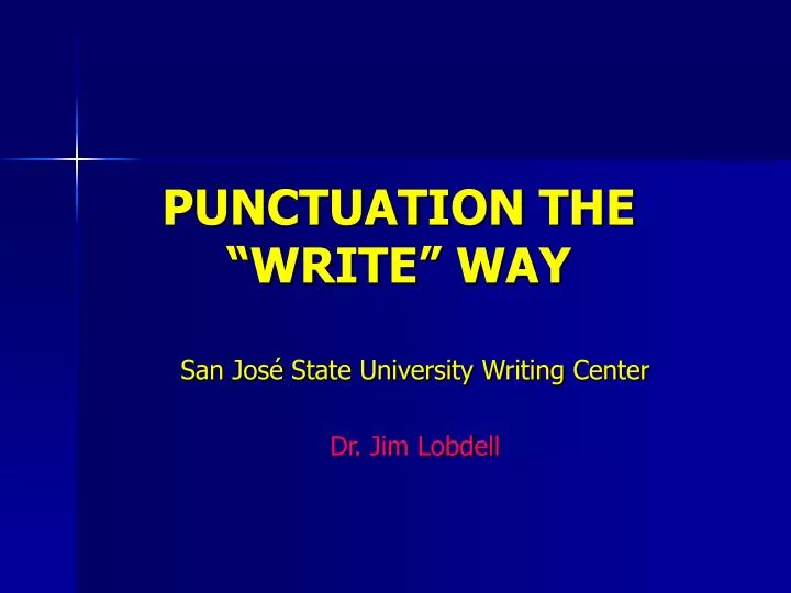 punctuation the write way n.