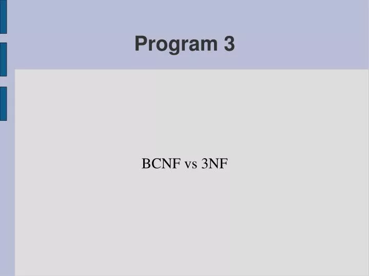 bcnf vs 3nf n.