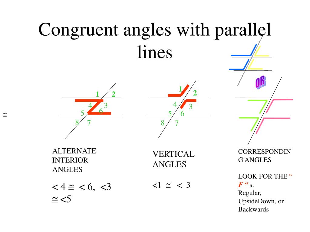 Ppt Congruent Angles Of Parallel Lines Cut By A Transversal Powerpoint Presentation Id742592 7112