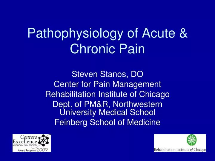 pathophysiology of acute chronic pain n.