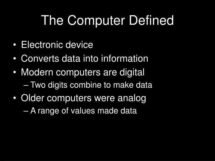 the computer defined n.