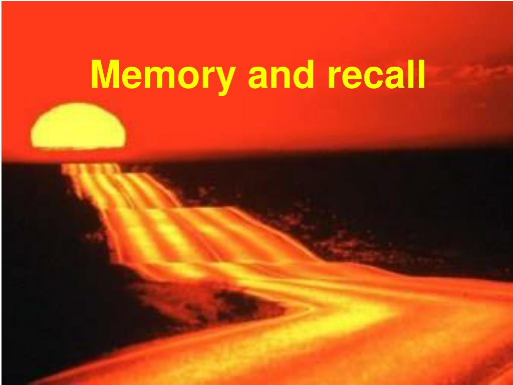 PPT Memory and recall PowerPoint Presentation, free download ID744805