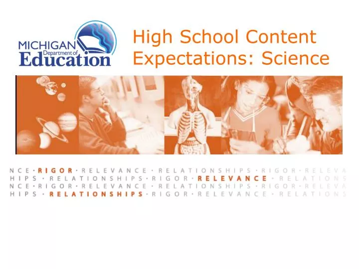 high school content expectations science n.