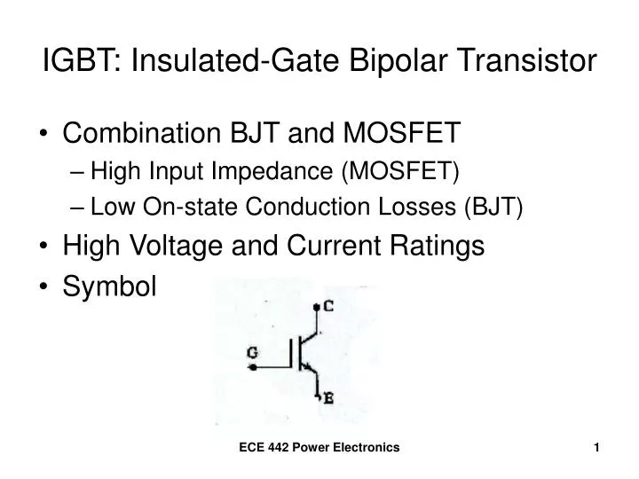 igbt insulated gate bipolar transistor n.