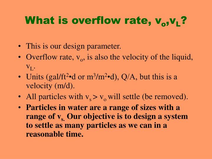 PPT - Review of Settling PowerPoint Presentation - ID:745590
