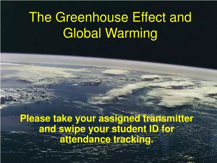the greenhouse effect and global warming n.